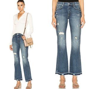 AMO High Rise Bex Flare Jeans Distressed sz 25